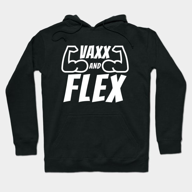 Vaxx and Flex White Hoodie by felixbunny